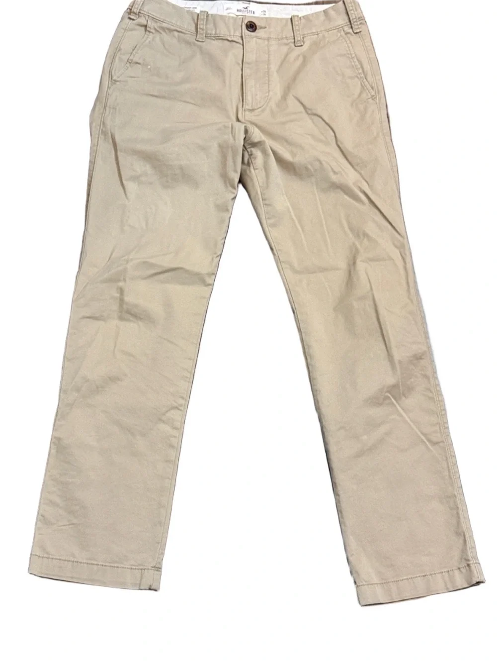 Hollister Tan Slim Straight-Leg Chino Pants Size 28X30